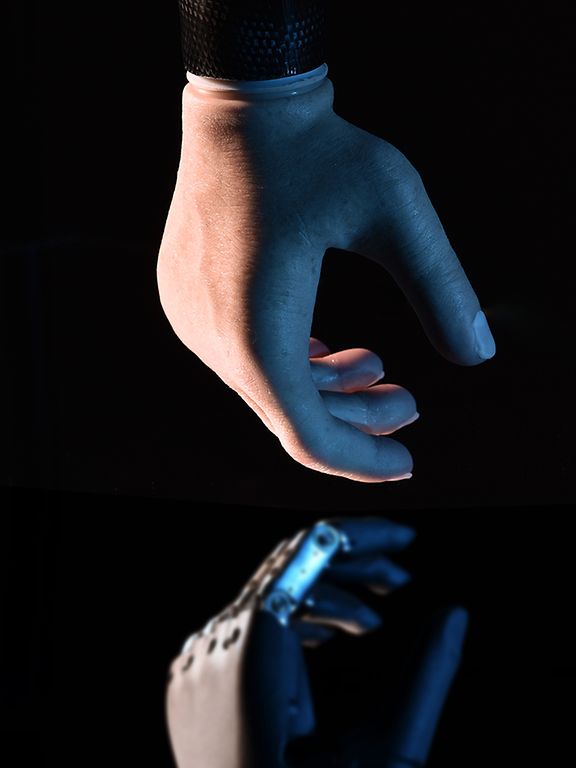 Adam's Hand on the mirror