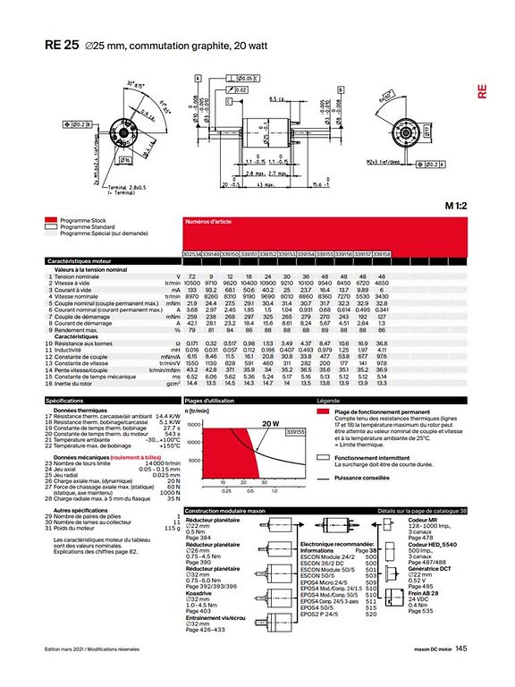 maxon datasheets drivetech