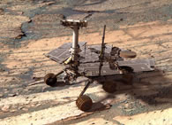 On January 25, 2004, the Mars rover Opportunity landed in the Eagle crater