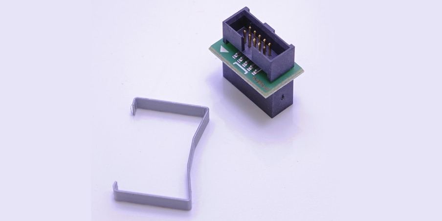 Adapter encoder connector 1.27 mm pitch to 2.54 mm pitch (DIN 41651)